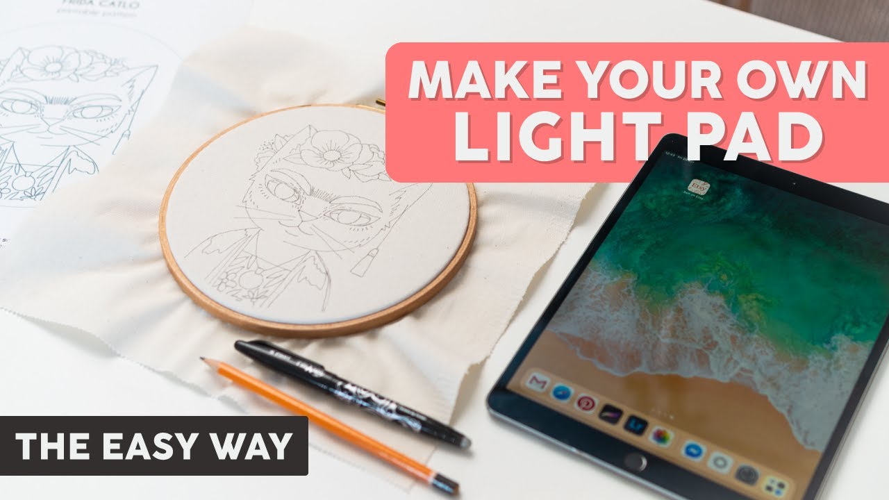 Перенесите дизайн вышивки на ткань с помощью iPad