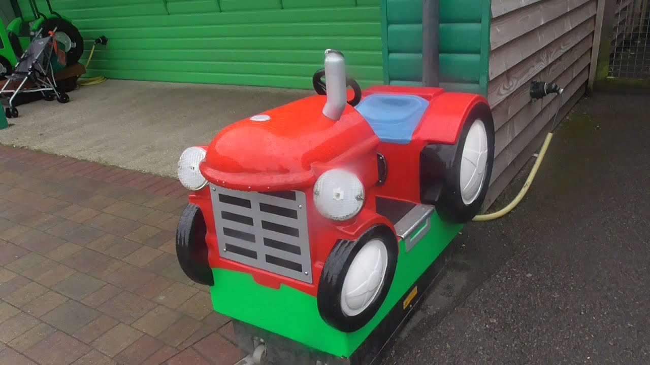 Little Red Tractor Kiddie Ride YouTube