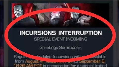 A Special Incursions Event Means Nothing Without A Massive Rewards Buff