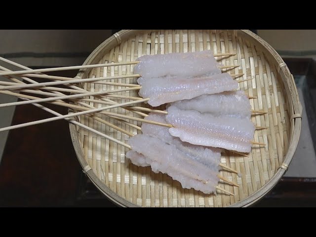 鱧（ハモ）-HAMO (Conger pike)-Japanese food【江戸長火鉢　127杯目】