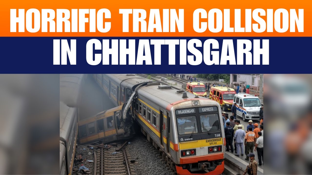 LIVE : Train Collision in Chhattisgarh: 4 Dead After Passenger Train Hits Goods Train in Bilaspur