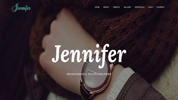 Jennifer - Responsive Portfolio, Photography, Agency Template | Themeforest Website Templates and