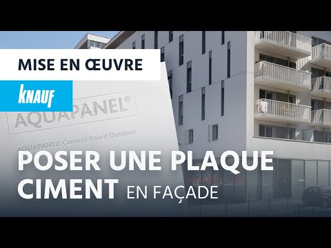 Installer une plaque de ciment pour l'ITE ► Knauf Aquapanel® Outdoor