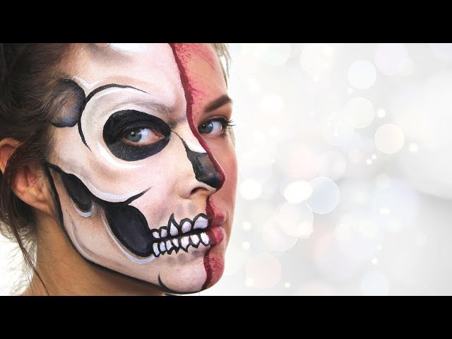 Skeleton Face Paint - 4 Easy Ideas