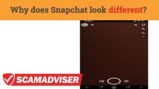 Why does Snapchat look different, almost like Android with grainy camera