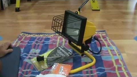 How to replace a halogen light tube