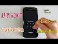 Hard reset J3 Pro 2017 to bypass screen lock pattern.