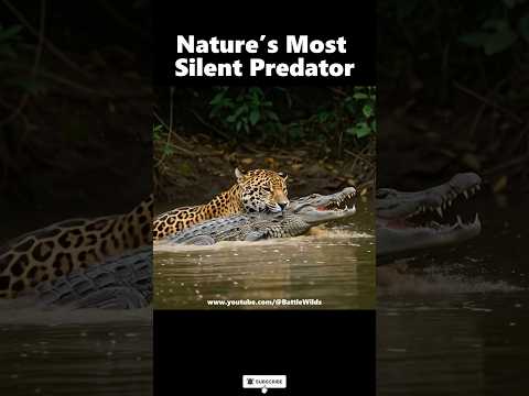 Deadly Ambush‼️Crocodile Hunted in Seconds by Jaguar #jungle #crocodile
