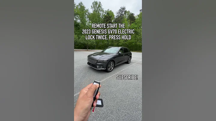 2023 GENESIS GV70 EV REMOTE START #shorts