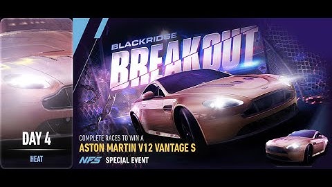 Aston martin v12 vantage s | Blackridge Breakout | Need For Speed: No Limits | day 4