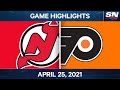 NHL Game Highlights | Devils vs. Flyers – Apr. 25, 2021