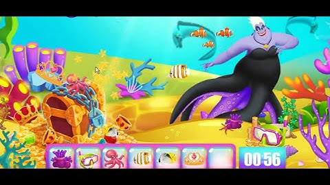 Hidden object puzzle game underwater odyssey of the little mermaid levels complete