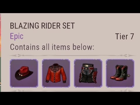 Blazing Rider Set How To Get Showcasing The
