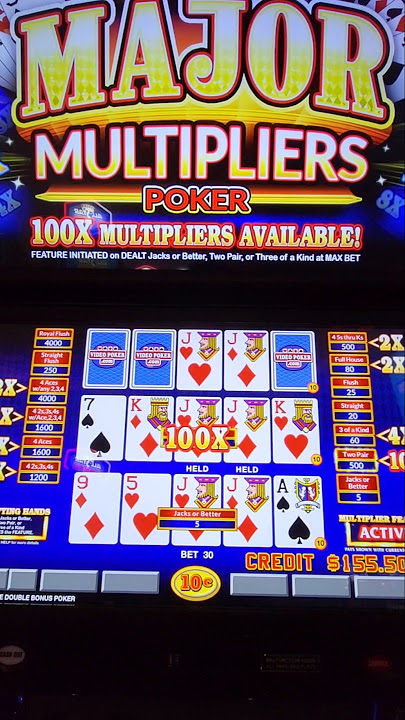 100X on Major Multipliers! #videopoker #slot #casinogames #casino