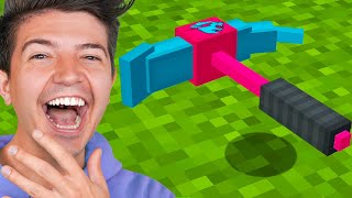 How to Craft the $1,000,000 MrBeast Gaming Pickaxe! - Minecraft