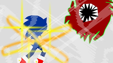 Azathoth vs archie sonic(short fight) | stick nodes Animation