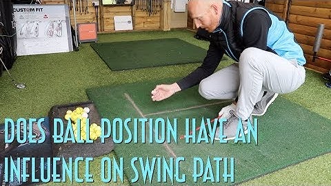 Does golf ball position influence swing path?