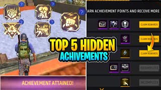 Top 5 Hidden Achievements Free Fire | How To Find and Complete Hidden Achievements For Free Emote