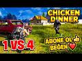 Epic 1 vs 4 Clutch! Chicken Dinner PUBG Mobile  #pubgmobiletürkiye  #clutchchallenge #headshot