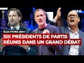 Lections 2024  six prsidents de partis runis dans le grand dbat qr   rtbf info