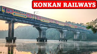 Beautiful DIESEL days of KONKAN RAILWAYS - RAJDHANI, DURONTO, DOUBLE DECKER