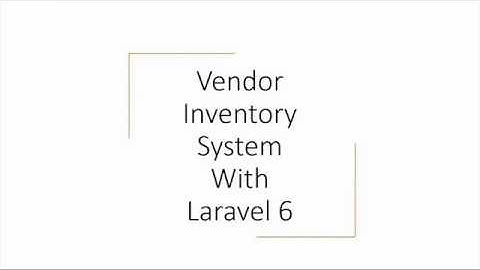 Laravel 6 tutorial 6 Vendor List In Datatable