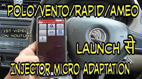 How To Do Injector adaptation using Launch scanner || 1.6 Tdi Knoking Solution