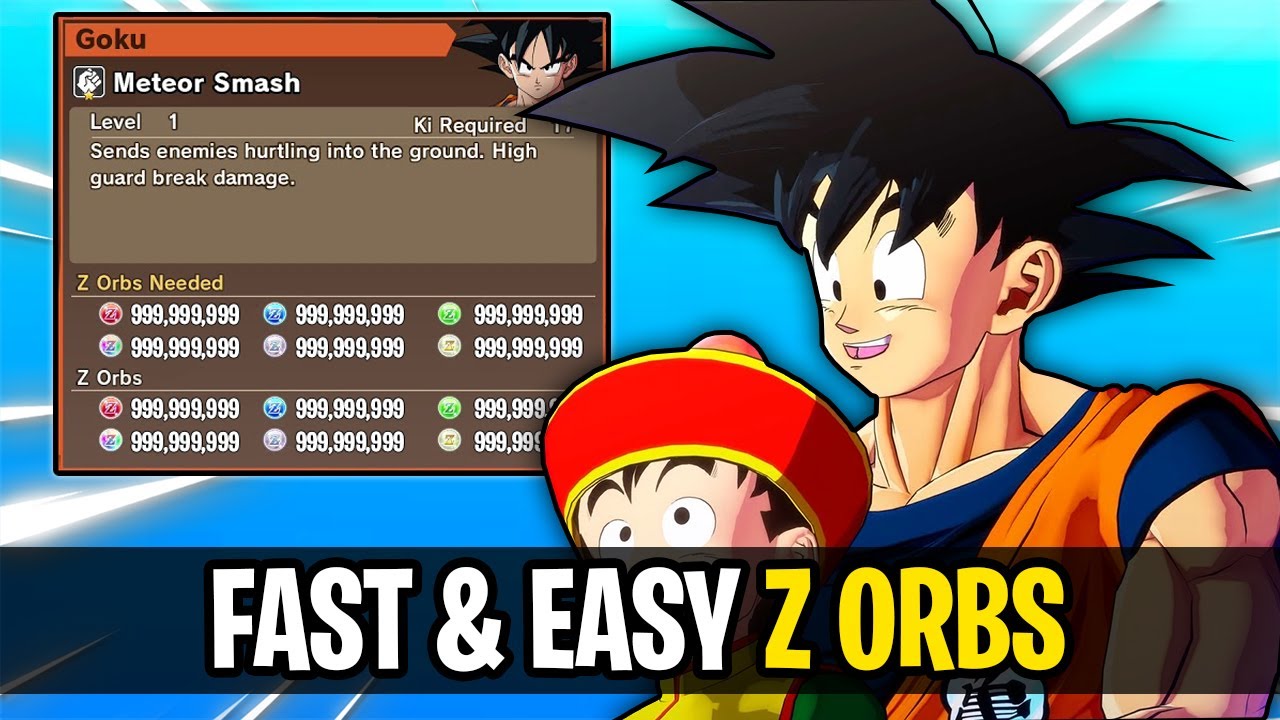 Dragon Ball Z Kakarot Guide — How to farm Z Orbs - Millenium