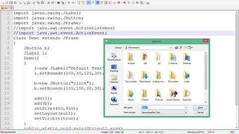 How to use JLabel and JButton in swing in java