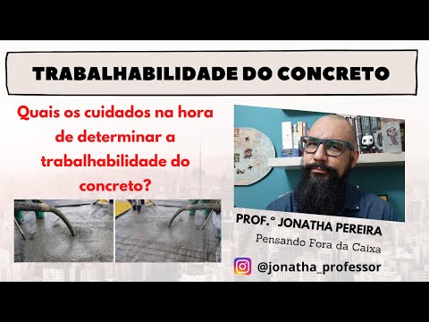 Vídeo: Quem deve melhorar a trabalhabilidade do concreto?