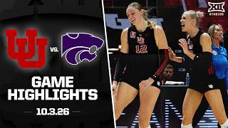 Utah vs. Kansas State Highlights (10.3.26) | 2026 Big 12 Volleyball