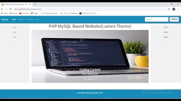 PHP MYSQL Based Website Adding a Bootstrap 4 Carousel - image slider into a PHP Web Page - Part 2
