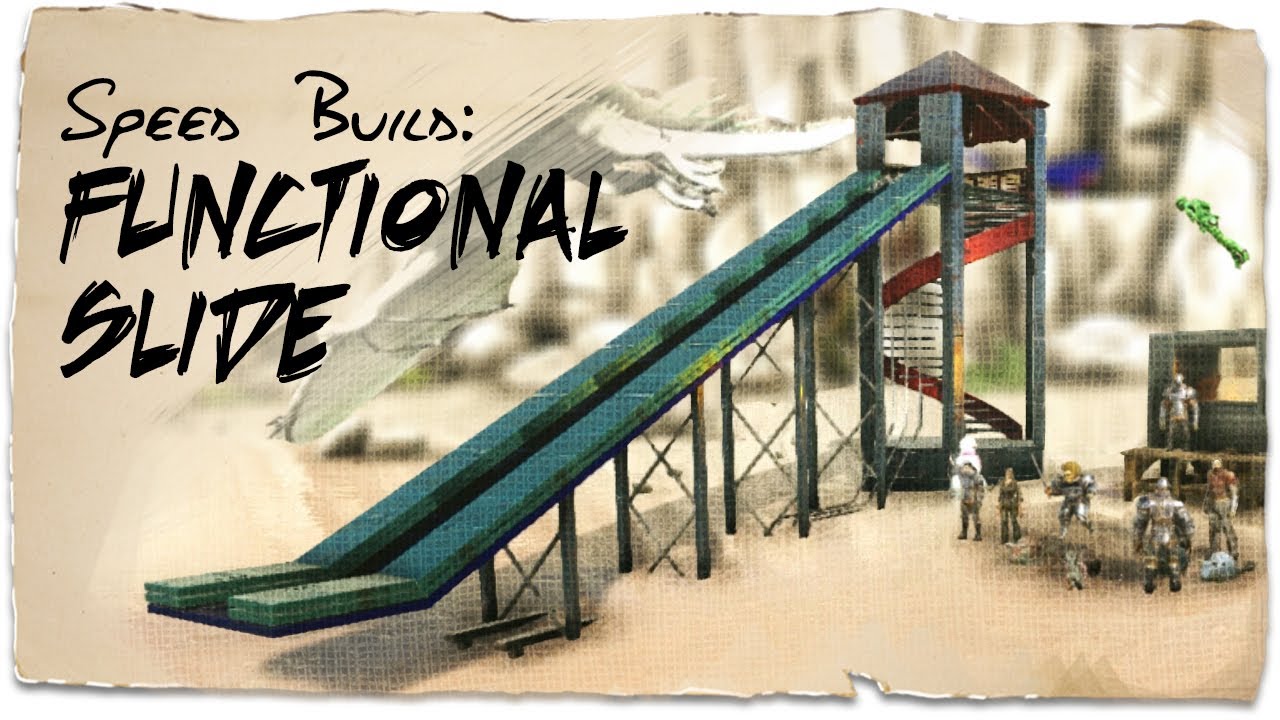 How I built a water slide on PvP small tribes | ARK: Survival Evolved