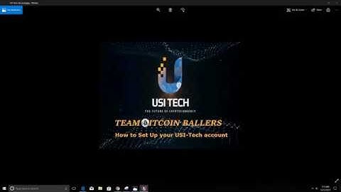 How to sign up to USI Tech