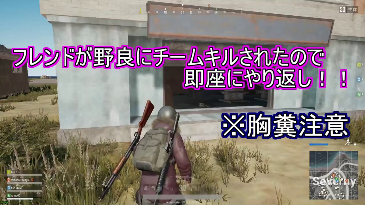 Pubg フレンドが野良にkillされたのでやり返し チームキル Youtube