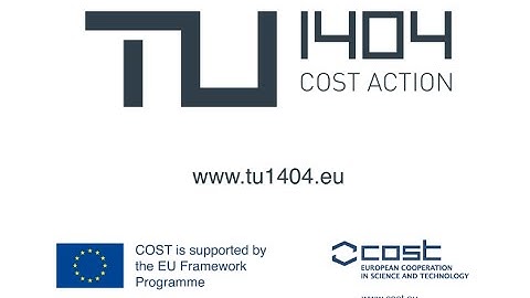 COST Action TU1404 - General dissemination video