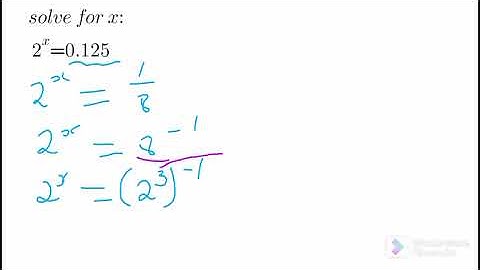 Solving an exponential equation with decimal
