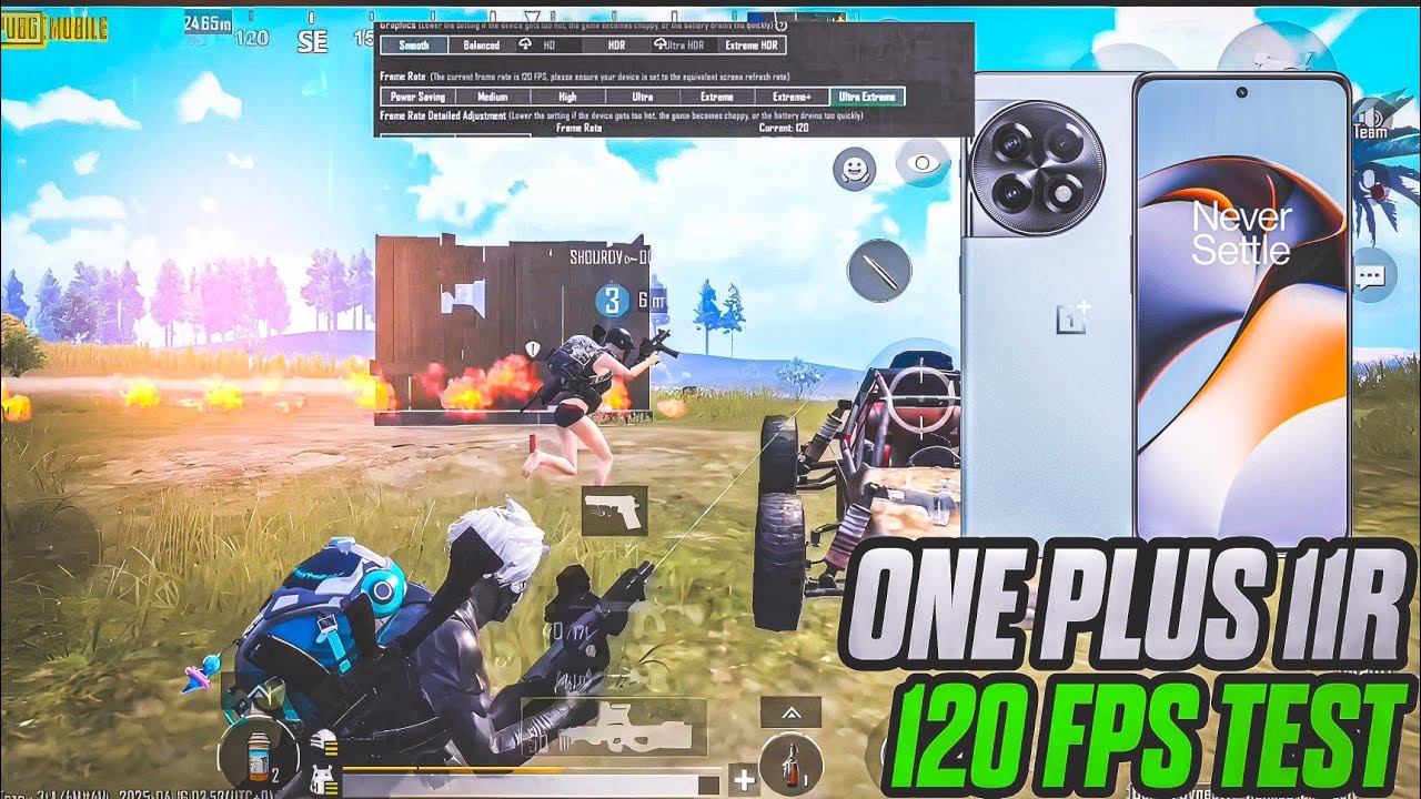 ONEPLUS 11R 120 FPS TEST BGMI /PUBG MOBILE 3.7 UPDATE 💥 UNLOCK 120 FPS ...