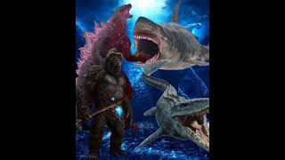 (2vs2) Godzilla and Kong vs All #monsterverse#godzilla#kong#kaiju Resimi