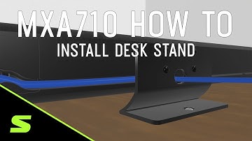 MXA710 Accessories: How to Install the Desk Stand | Shure