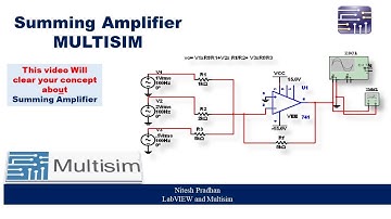 Summing amplifier - Practical Using Multisim