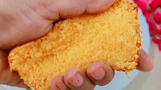  Without Beater and Without Butter Tea Cake Recipe |  Fresh orange tea time loaf cake. 