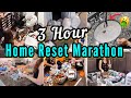 3 hour home reset marathon  3 hours of speed cleaning motivation  decluttering  organizing