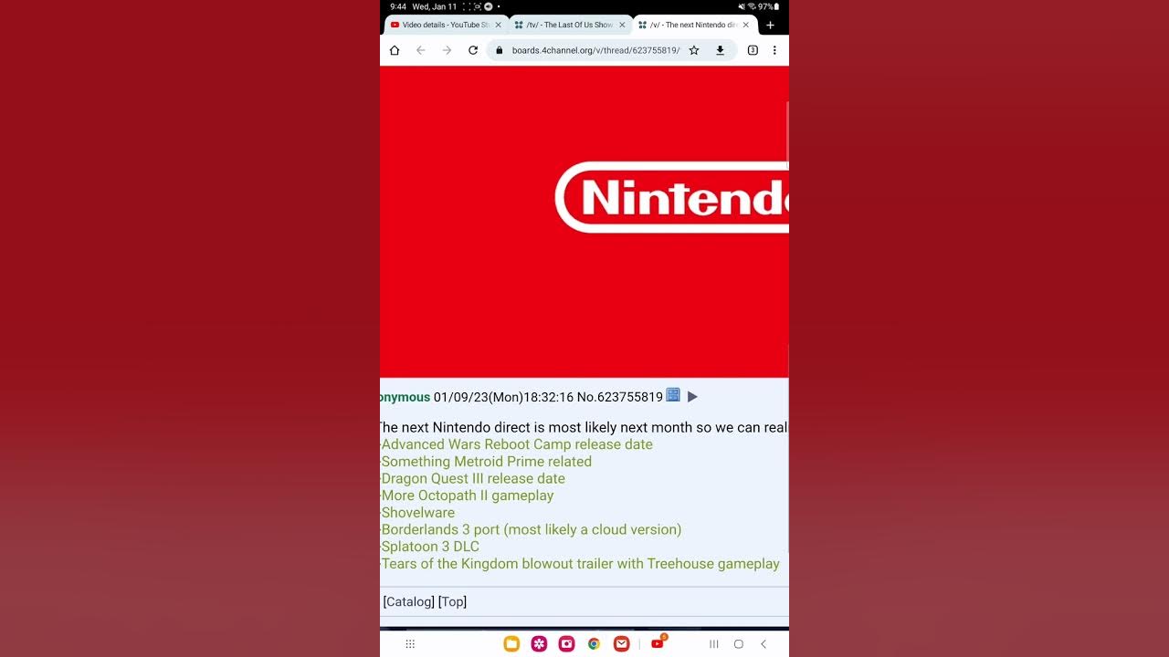 Nintendo direct leak next month YouTube