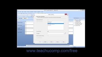 Crystal Reports 2013 Tutorial ODBC (RDO) Business Objects Training