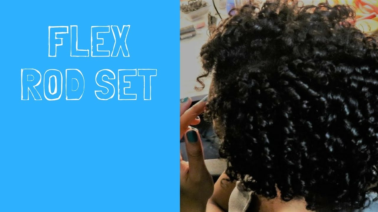 Flexi Rod set using The Mane Choice pink lemonade and Coconut Mousse