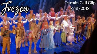 FROZEN Broadway Curtain Call Clip - 2018 Original Broadway Cast