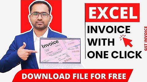 How to Create Invoices in Excel with One Click? | Download GST Invoice FREE! Automate Invoice Maker
