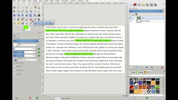 GIMP - How to highlight text