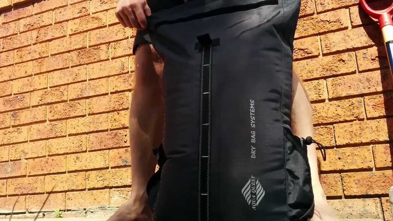 Aqua Quest Sport 30 Dry Bag Water Fill Test Shows One Seam Leak Youtube 